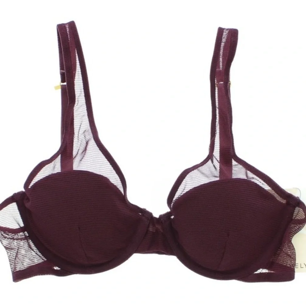NWT Lively Mesh Bra‎ in Plum (Purple). Size 32DD, Style 42180, From Nordstrom